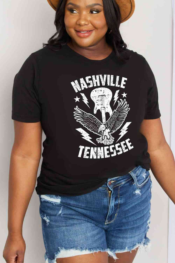 Simply Love Simply Love Full Size NASHVILLE TENNESSEE Graphic Cotton Tee
