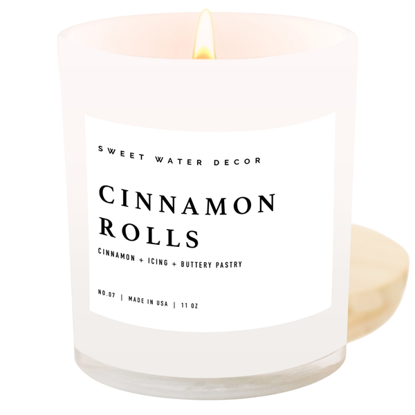 Cinnamon Rolls 11 oz Soy Candle - Fall Decor and Gifts