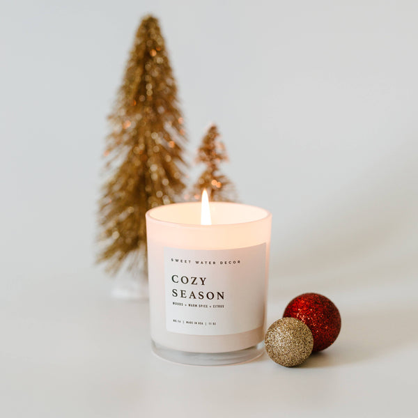 Cozy Season 11 oz Soy Candle - Christmas Decor & Gifts