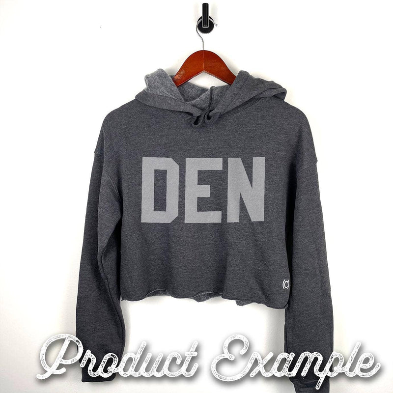 CROP HOODIES - Must Customize Code: Military Green / Medium