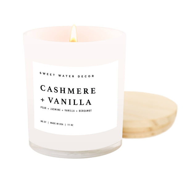 Cashmere and Vanilla 11 oz Soy Candle - Home Decor & Gifts