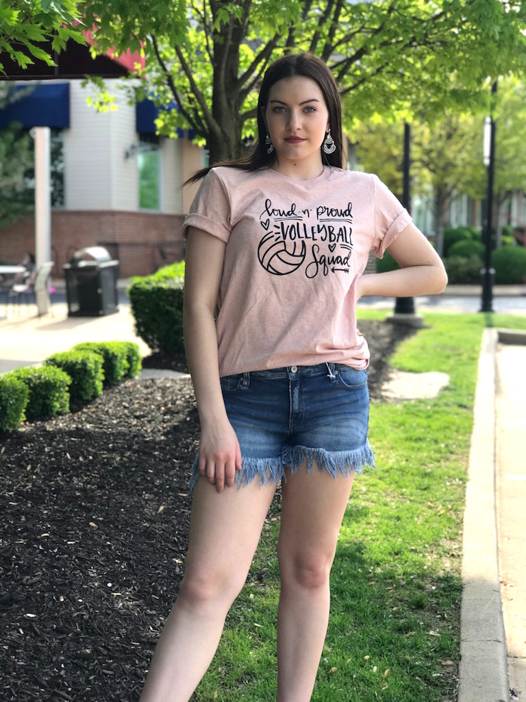 Loud n Proud Volleyball Tee - Addi & Ains Boutique